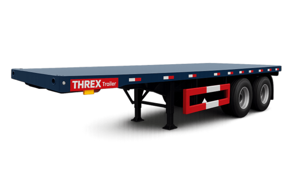 2 Axle 20 Feet Flatbed Trailer