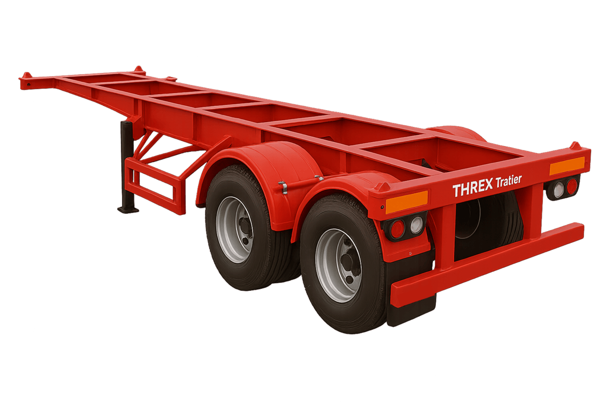 2 Axle 20 Feet Skeletal Trailer