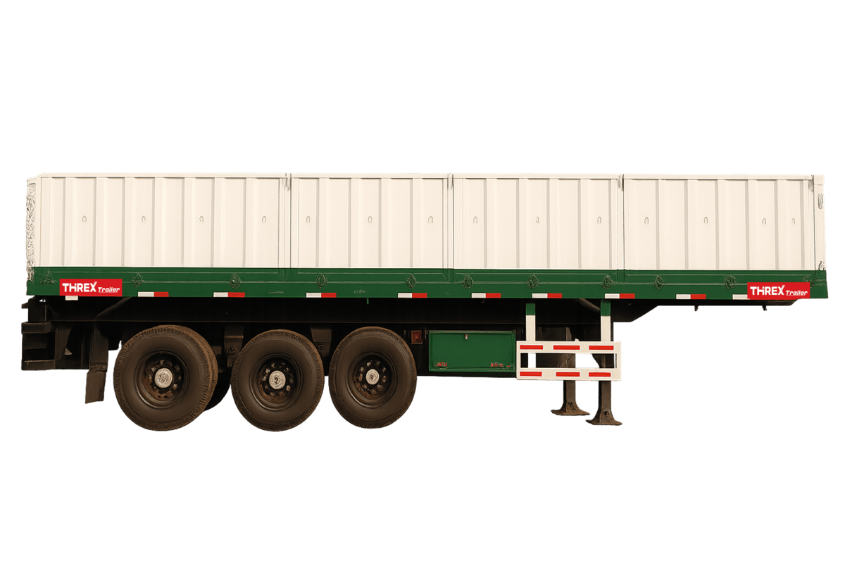 3 Axle 40 Feet Side Wall Trailer-Lifting