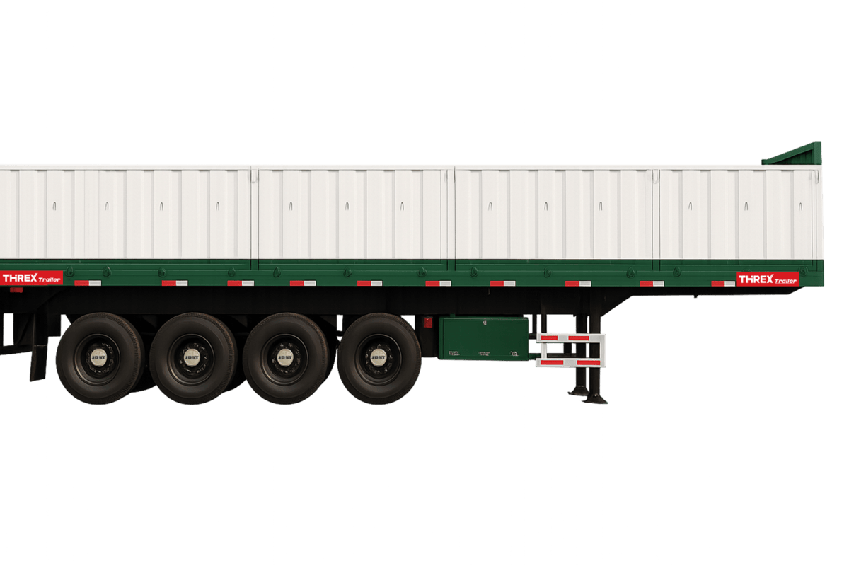 4 Axle 40 Feet Side Wall Trailer-Lifting